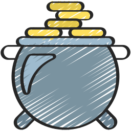 Gold pot icon