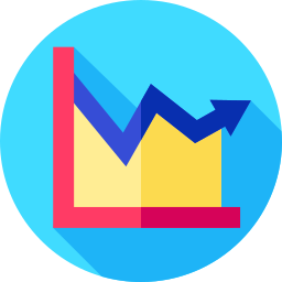 Line chart icon