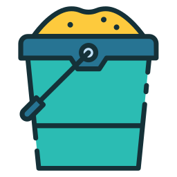 Sand bucket icon