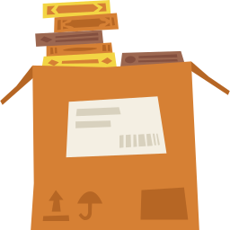 Cardboard box icon