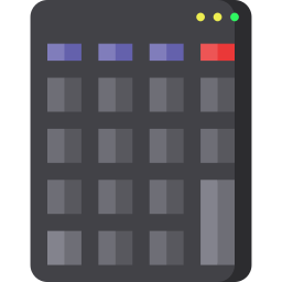 dispositivo numerico icona