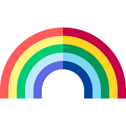 regenbogen zerschlagen icon