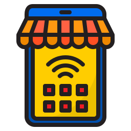 Mobile shop icon