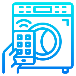 Smart washing machine icon