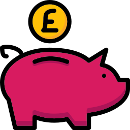 Piggy bank icon