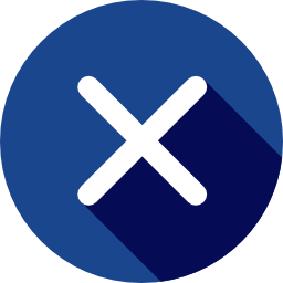 Cross button icon