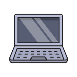 Open laptop icon