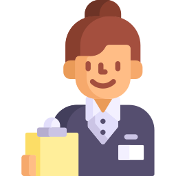 Shop assistant icon