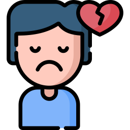 Broken heart icon