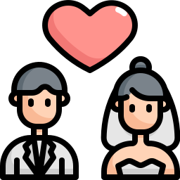 結婚式のカップル icon