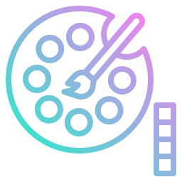 palette de couleurs Icône