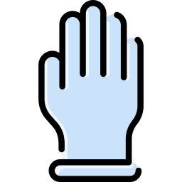 Protective gloves icon