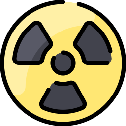 Radiation sign icon