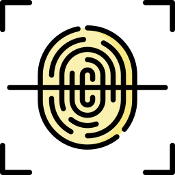 Fingerprint scan icon