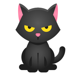 schwarze katze icon