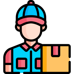 Delivery man icon