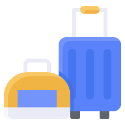 Travel bag icon