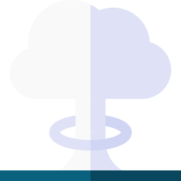 nucleaire explosie icoon