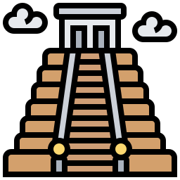 chichen itza pyramide icon