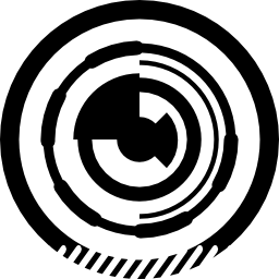 kreis der gedruckten elektronischen schaltung icon