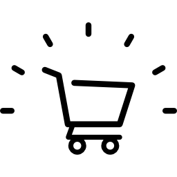 Shopping cart sign icon