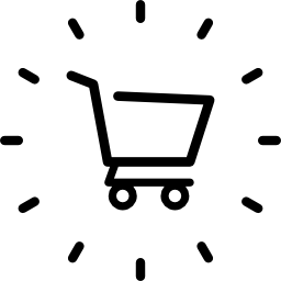 Shopping cart full sign icon