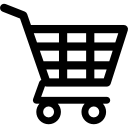 Shopping cart of checkered design icon