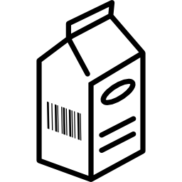 Fresh milk box icon