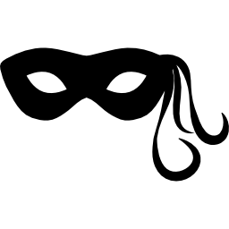 misteriosa maschera di carnevale icona