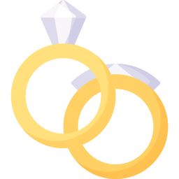 Wedding rings icon