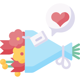 Flower bouquet icon