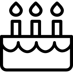 Birthday cake icon