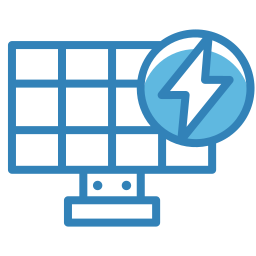 Solar panel icon