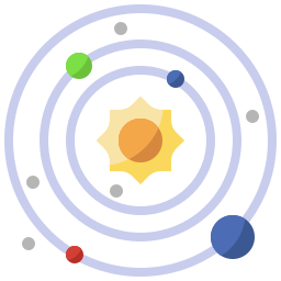 système solaire Icône