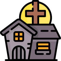 Haunted house icon