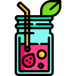 Strawberry juice icon