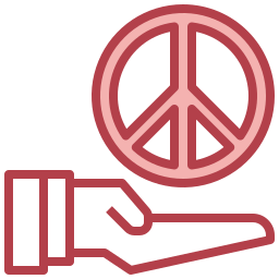 Peace symbol icon