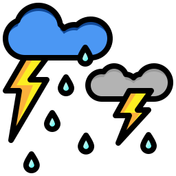 Heavy rain icon