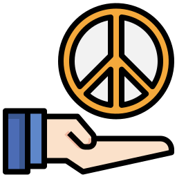 Peace symbol icon