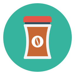 Coffee jar icon