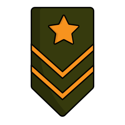 Military tag icon