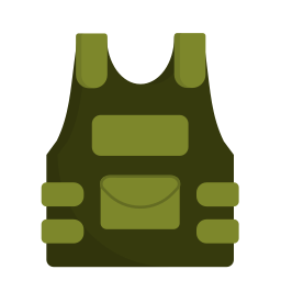 Bullet proof vest icon