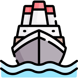 Cargo boat icon