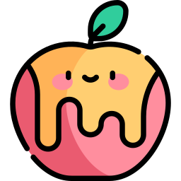 Caramelized apple icon