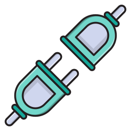 Plug and socket icon