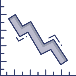 Line graph icon