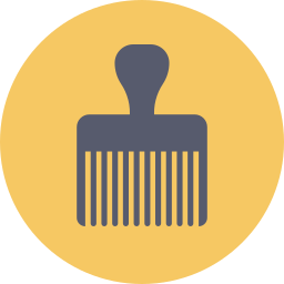 Hair comb icon