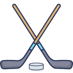 Hockey sticks icon