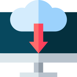 téléchargement cloud Icône