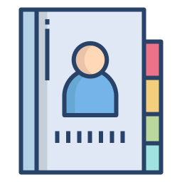 Contacts book icon